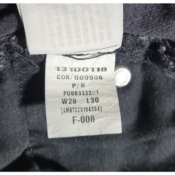 Abercrombie & Fitch Jeans Men 28x30 Langdon Skinny Stretch Dark Wash Black Denim - Picture 6 of 9